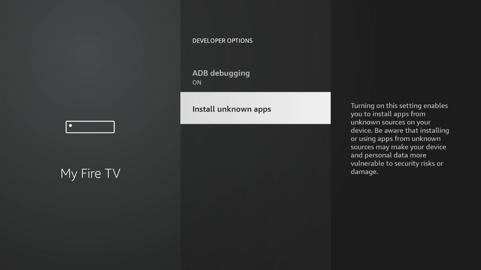 Step 11: Select Install unknown apps