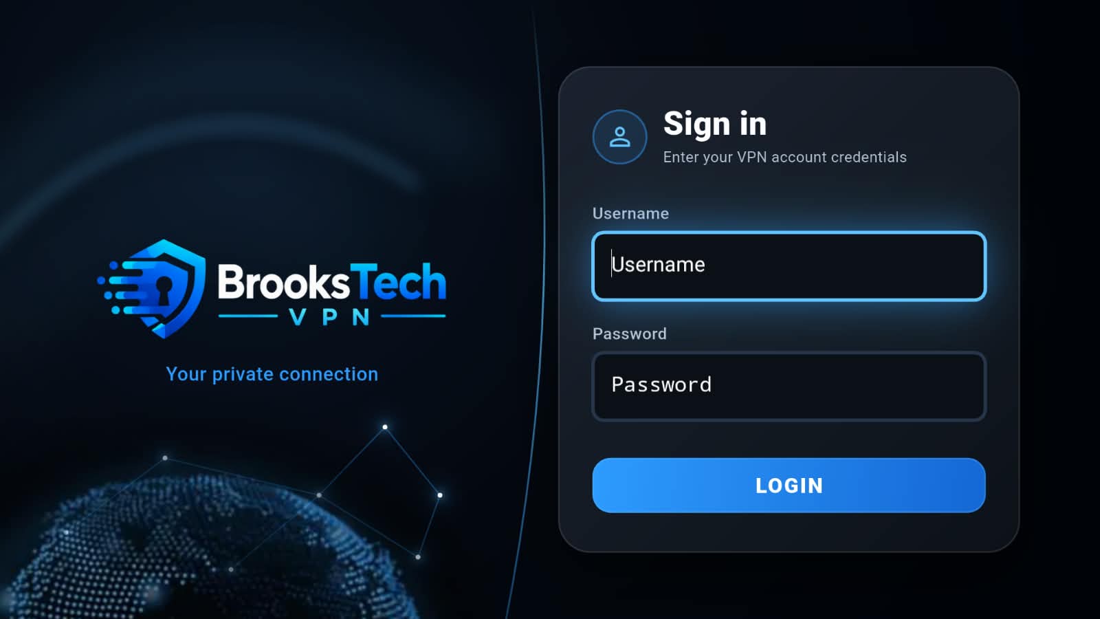 Step 16: Enter credentials