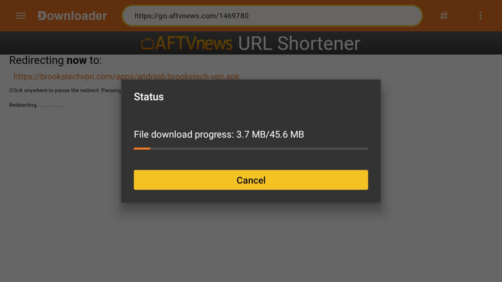 Step 9: Wait for download