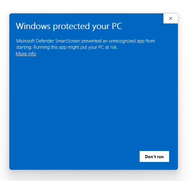 Step 3: Click More Info